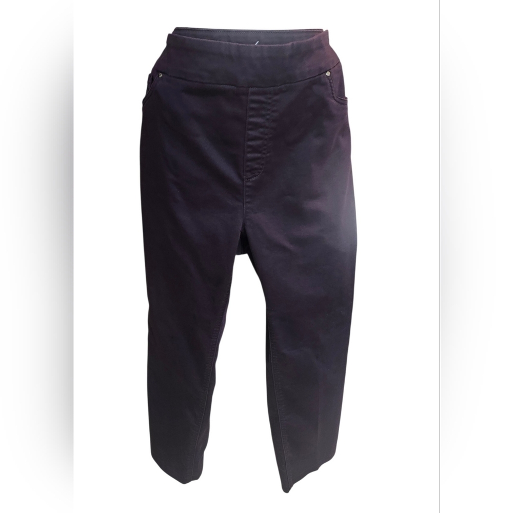 🇨🇦Up! Deep Plum Denim Crops